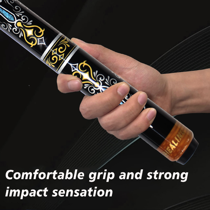 HEALING CUE- Carbon Fiber Pool Cue Black Technology Low Deflection Billiard ,12.4mm,147cm,19-20OZ Billiard Pool Stick