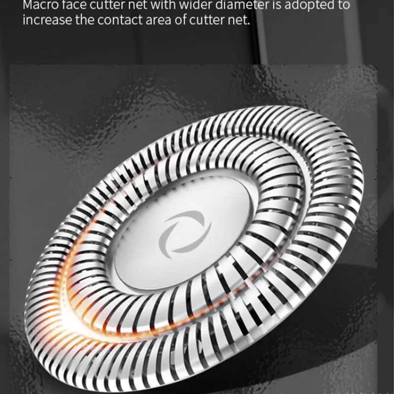 Kemei LCD Disay Waterproof Electric Shaver for Mens Wet and Dry Neck Beard Electric Shaver Facial Shaver Rechargeable Z250402