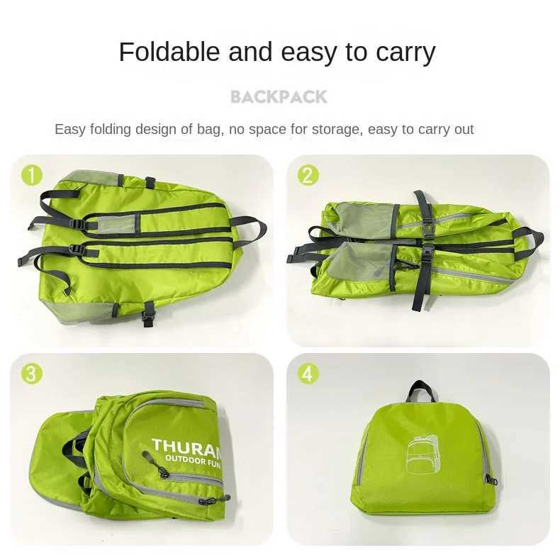 35L Waterproof Foldable Bag Camping Light Weight Bag Packable Hiking Sports Outdoor Travel Backpacks DaypacksC250407