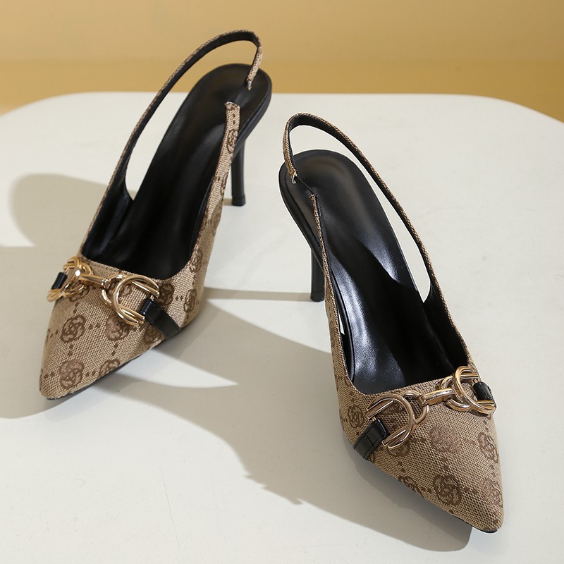 Hot new free shipping designer shoes for womens high heels brown khaki sunmmer outdoor Fashion Versatile High Heels