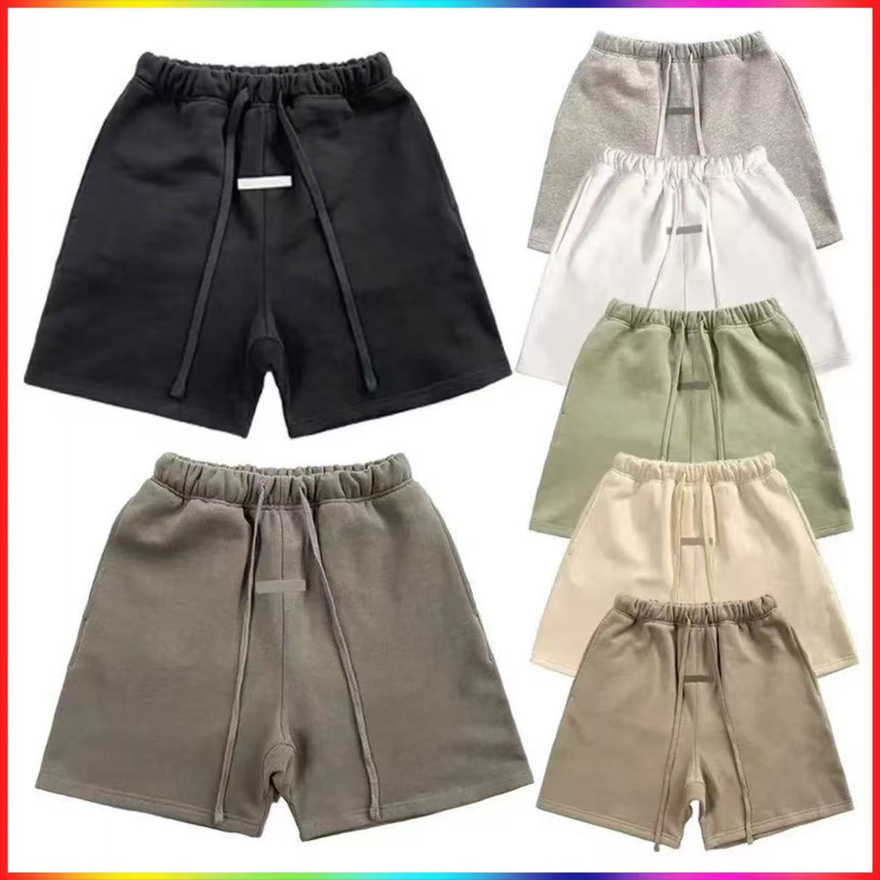 2025 new men's T-shirt 5A designer T-shirt shorts cotton loose letter knee length essential T-shirt shorts men's summer clothing fashionable casual essential 01