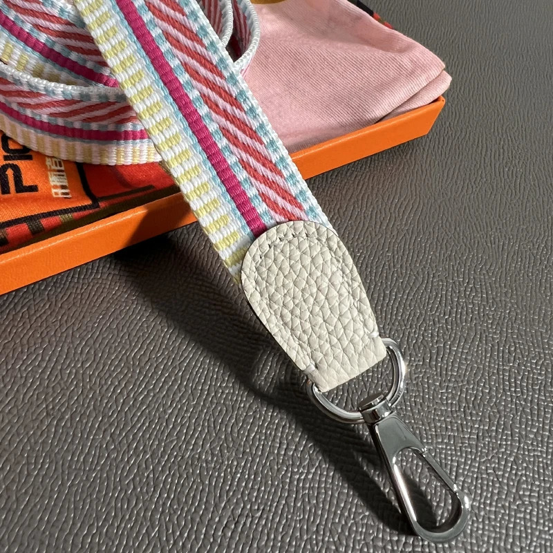 HandStitched 25cm Wide Canvas Bag Strap Togo Leather Ends Suitable for Evelyne Handbags and Crossbody 251030