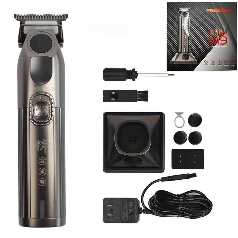 M8F Madeshow Professional Mens Barber Salon Trimmer with Base Cordless Retro Oil Head Push 3200mAh 13W W250402