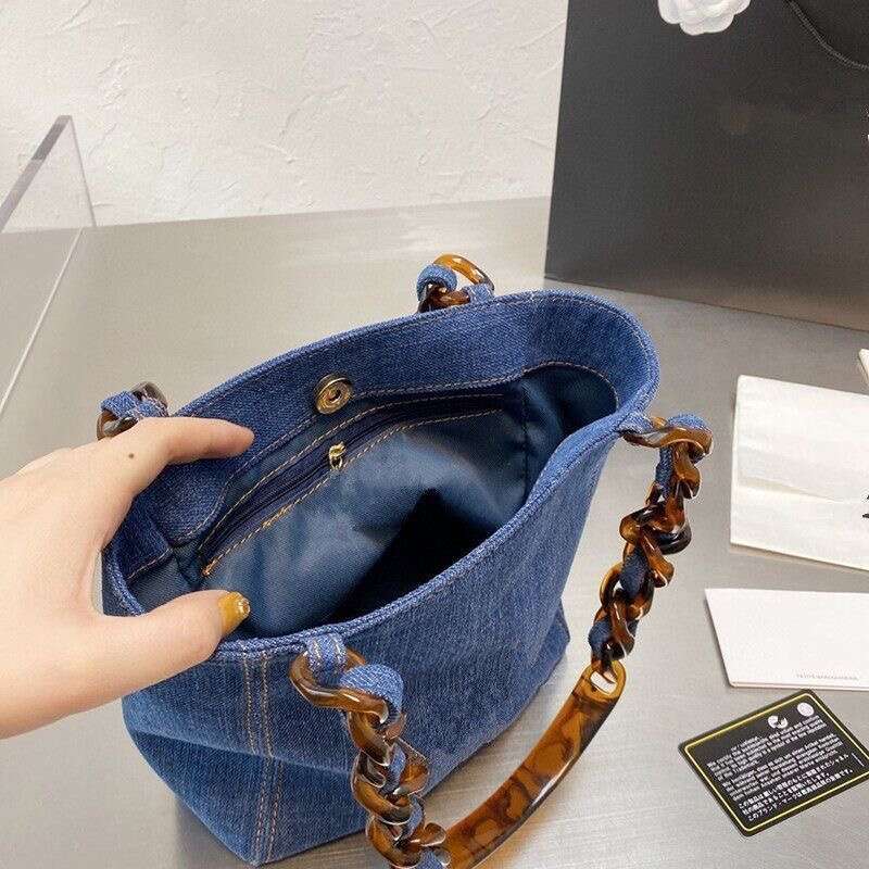Luxury Handbag Women's Bags 2025 New Cowboy Vintage Tote Single Shoulder Handbag Casual Versatile Large Capacity Glass Chain Bag For Women Handba