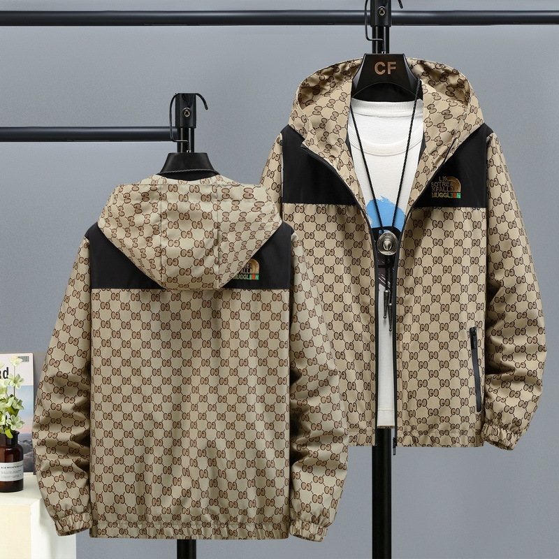 Designer clothing New Jacket Jacket Fall Coat Men's casual Men's jacket hooded large version plus size top Casual trend black gold