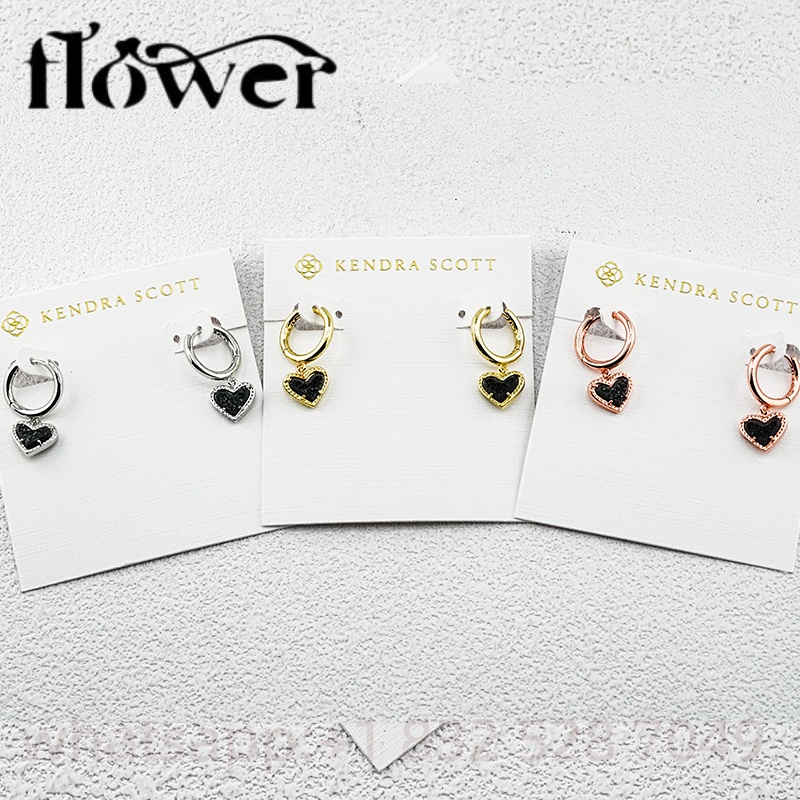 1pc Dust Bag Packaging Kendraly Scott Necklace Heart Pendant Necklaces Designer Scotts Women Designer Necklace Gold Chain Heart Crystal Stone Collar