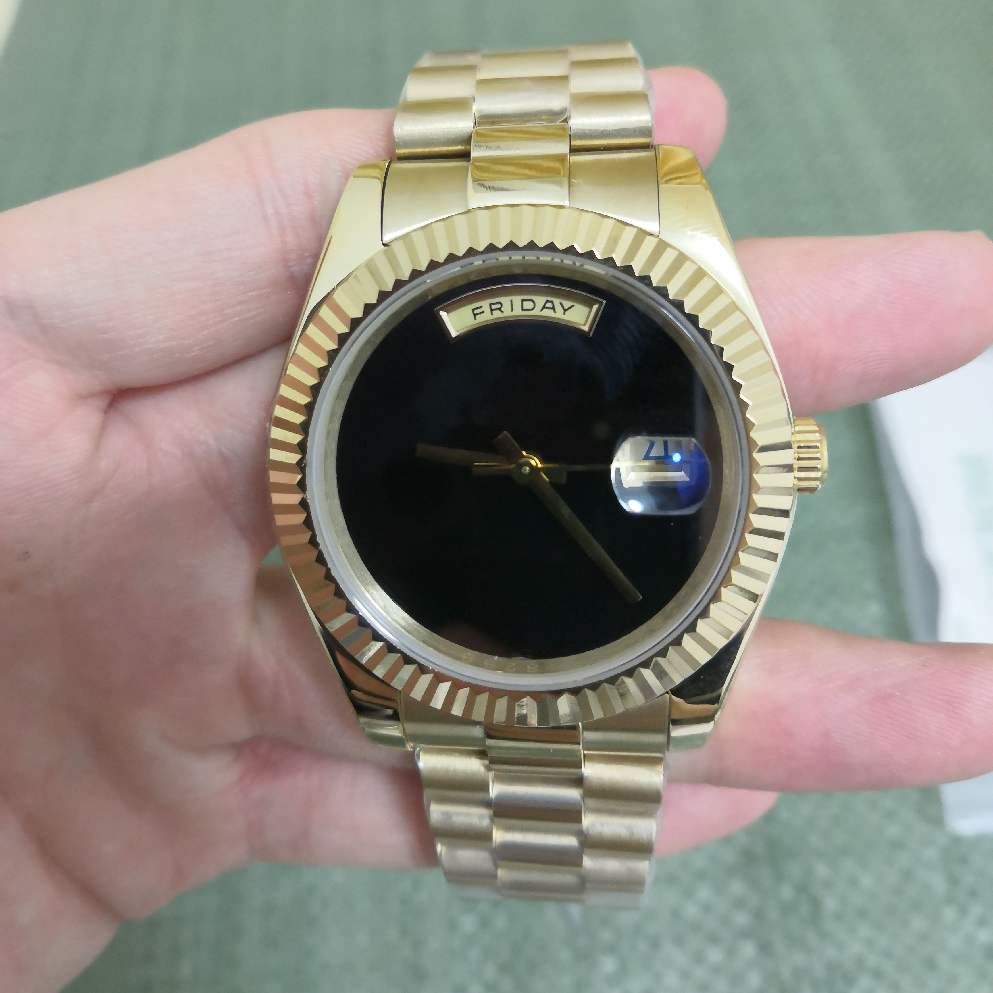 U1 ST9 Designer Men Watch Updated Version New Bezel NEW Links Gold Stainless Steel Automatic Sapphire Glass Stainless Mens Watches Sports Male Wristwatch