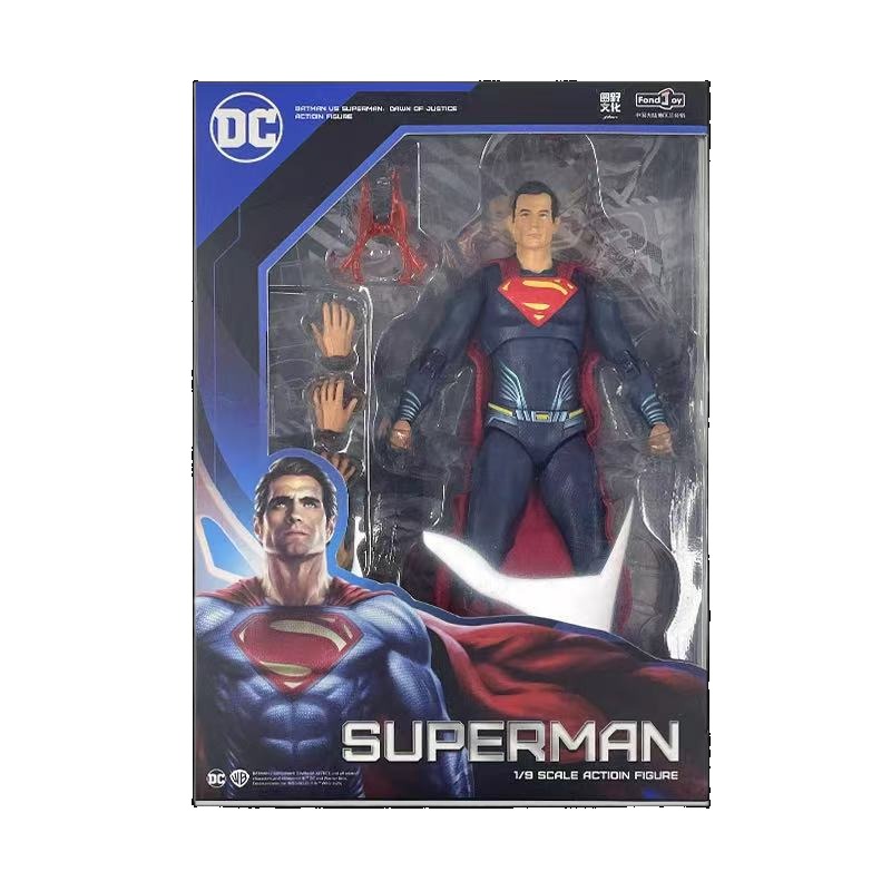 Fondjoy DC Comics Superman 1/9 Action Figure Wholesale - Collectible Model Kit with Movable Joints, Superhero Gift Bulk Stock