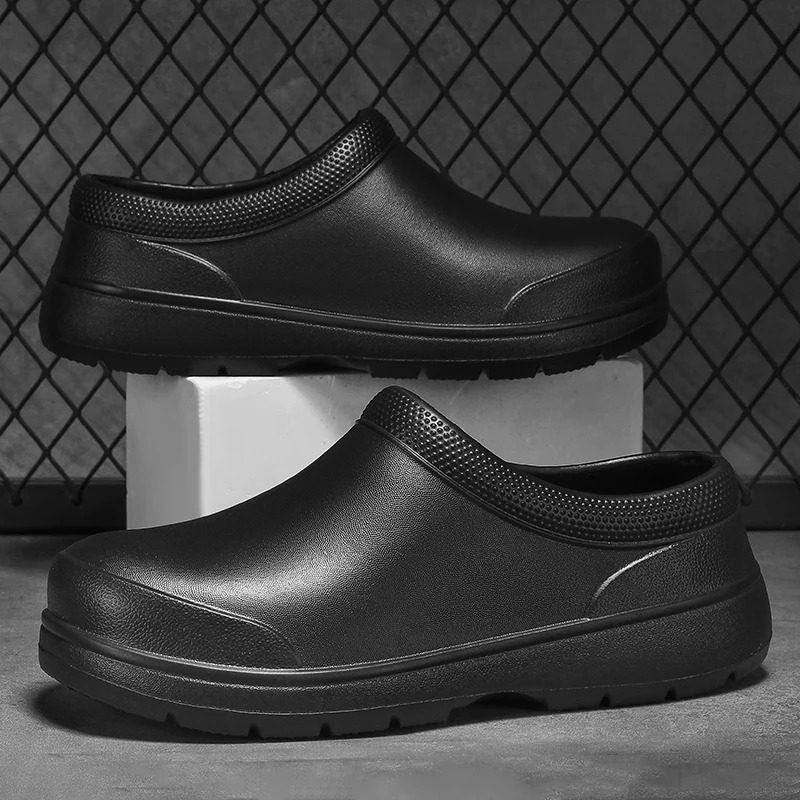 Mens EVA Chef Shoes Anti slip Waterproof Oil Comfortable Workers Slippers Outdoor Fishing 250402