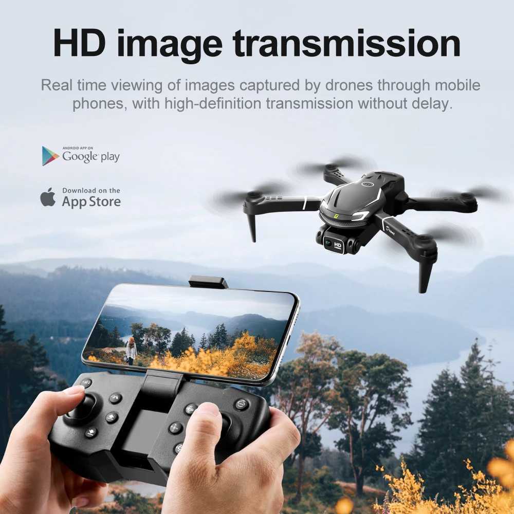 Drone Accessories 2025 New V88 Drone 8K GPS Professional HD Aerial Photography Dual Camera Folding Remote Control Aircraft Four Helicopters z250402