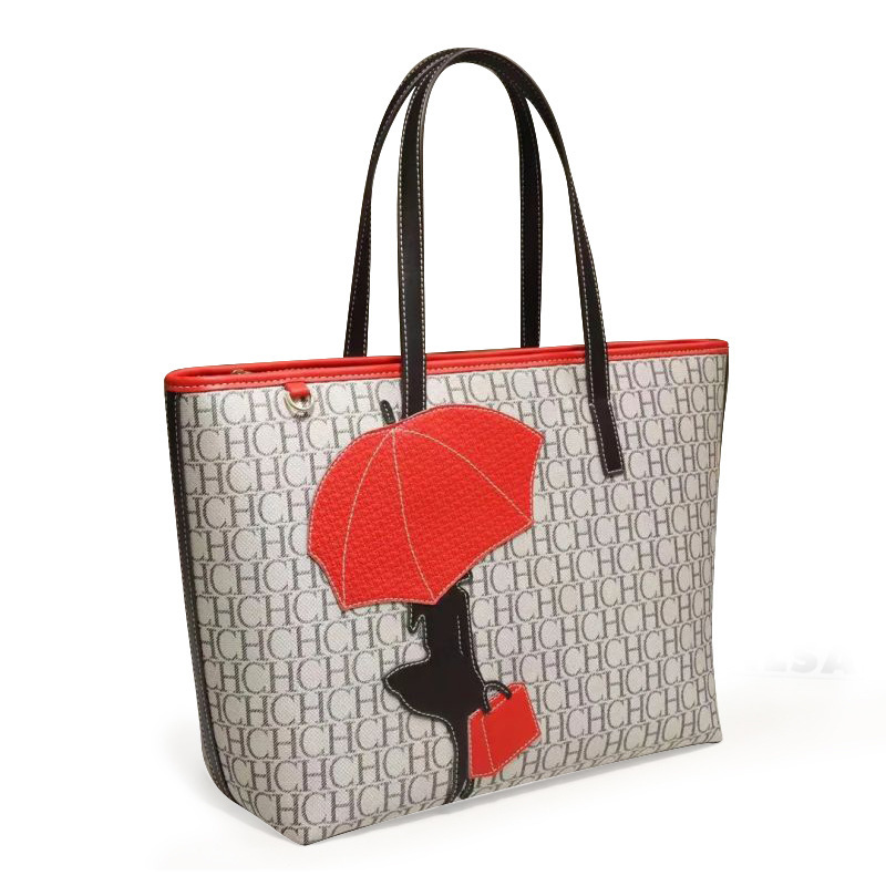 Designer bag CHHC Women's Large Capacity Handbag Fashion Letter Printed Shoulder High Quality Hand Feel Versatile Tote Bag
