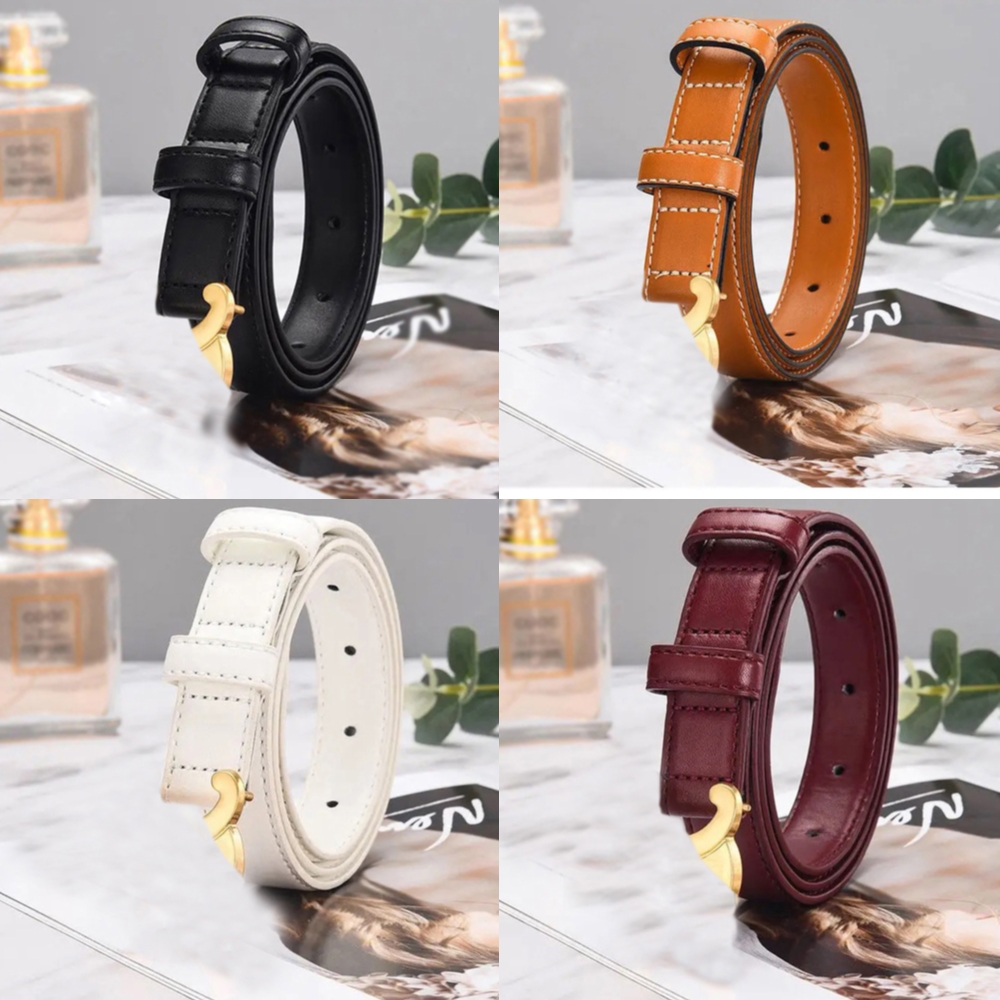 Designer Genuine Leather Belt for Women Belts Mens Casual Classic Versatile Waistband Gold Buckle 25mm Luxury Cowskin Fashion Ladies Decorative Ceinture