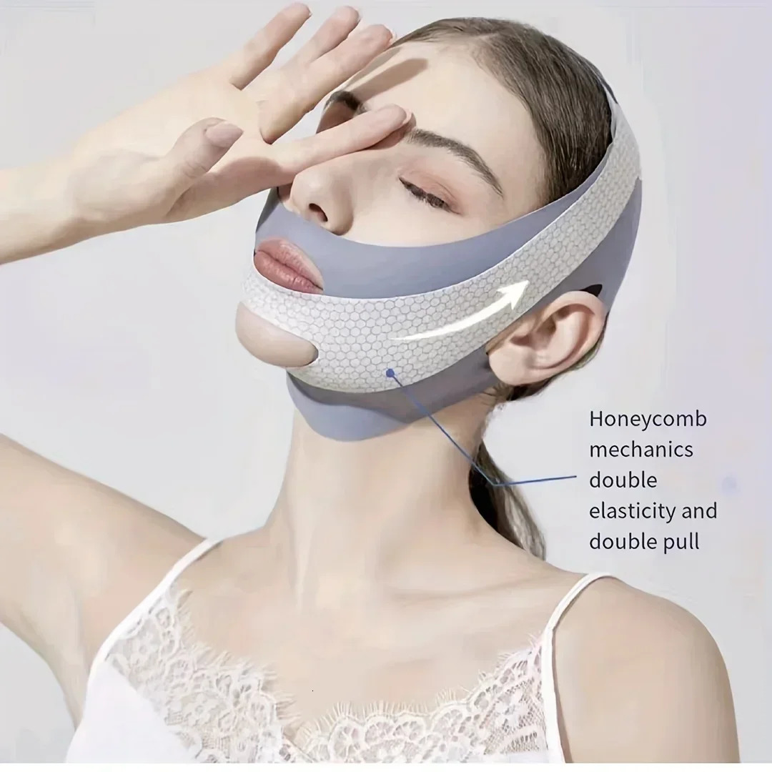 Face Slimming Bandage V Line Shaper Face Belt Facial Massage Strap Double Chin Reducer Skin Care Tools 251030