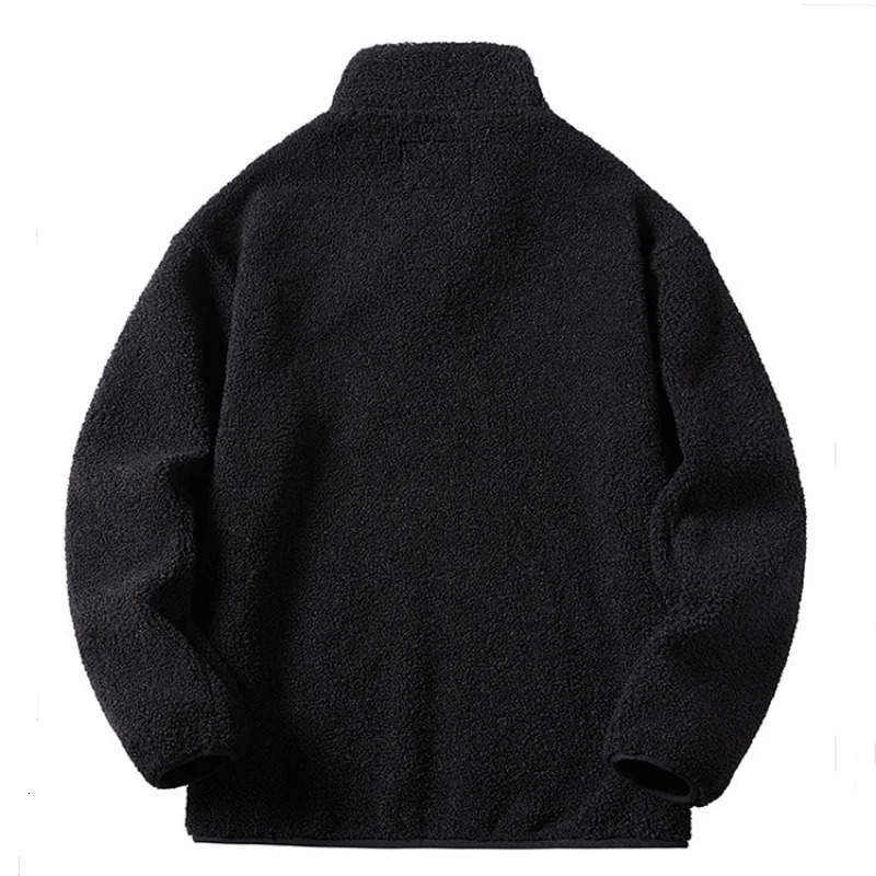 Men Thicken Fleece Padded Coat Berber Fleece Jackets For Men Vintage Stand Collar Polar Fleece Wintre Jacket Warm Tops 251028CJ