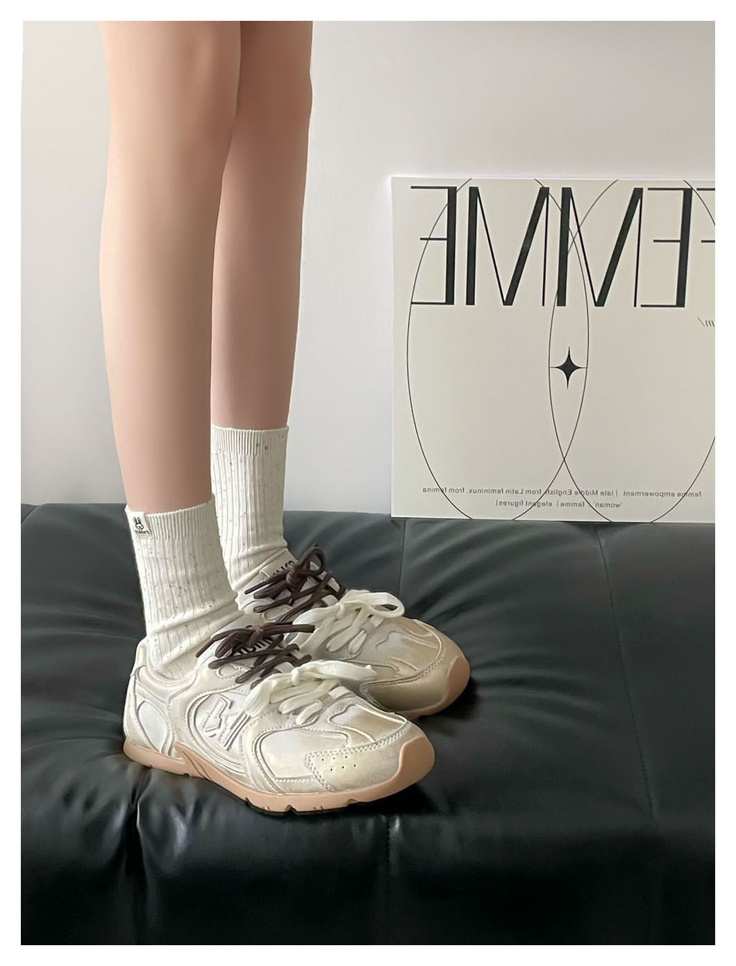 designer shoes new Retro distressed German training shoes women's sneakers all-match lace-up casual shoes flat sneakers