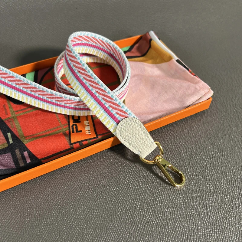 HandStitched 25cm Wide Canvas Bag Strap Togo Leather Ends Suitable for Evelyne Handbags and Crossbody 251030