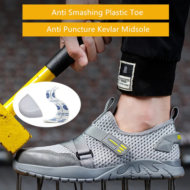 Breathable Summer safety shoes antipuncture safety work sneakers plastic toe safety shoes 6kv insulated electrician work shoe 251030
