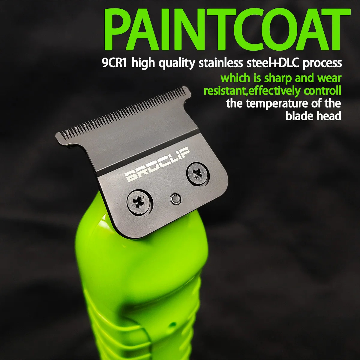 BRDCLIP FA1T Green Professional Hair Trimmer Barber Carving Gradient Finish Machine Electric Clipper with Charger Stand 251030