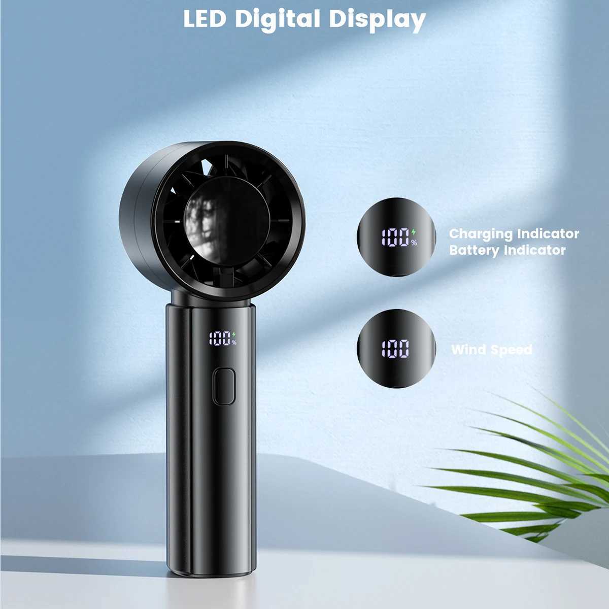 ColdSky portable handheld fan high-speed cooling fan 3000mAh battery charging mini fan perfect for beach travel and vacationXJ250402