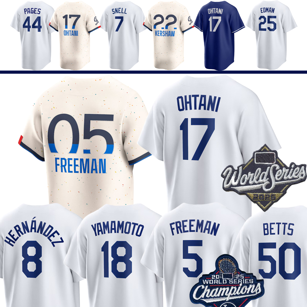 Shohei Ohtani Dodgers Baseball Jersey Mookie Betts Freddie Freeman Yoshinobu Yamamoto Teoscar Hernandez Max Muncy Edman Will Smith Miguel Rojas Roki Sasaki Snell
