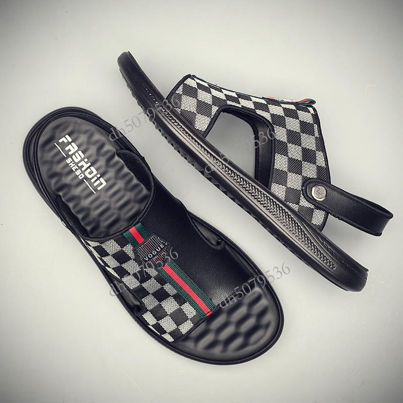 New Luxury Designer Sandals With Soft Leather Soft Sole Beach Shoes Retro Breathable Slippers For Indoor And Outdoor Use Trendy Anti Slip Color Blocke