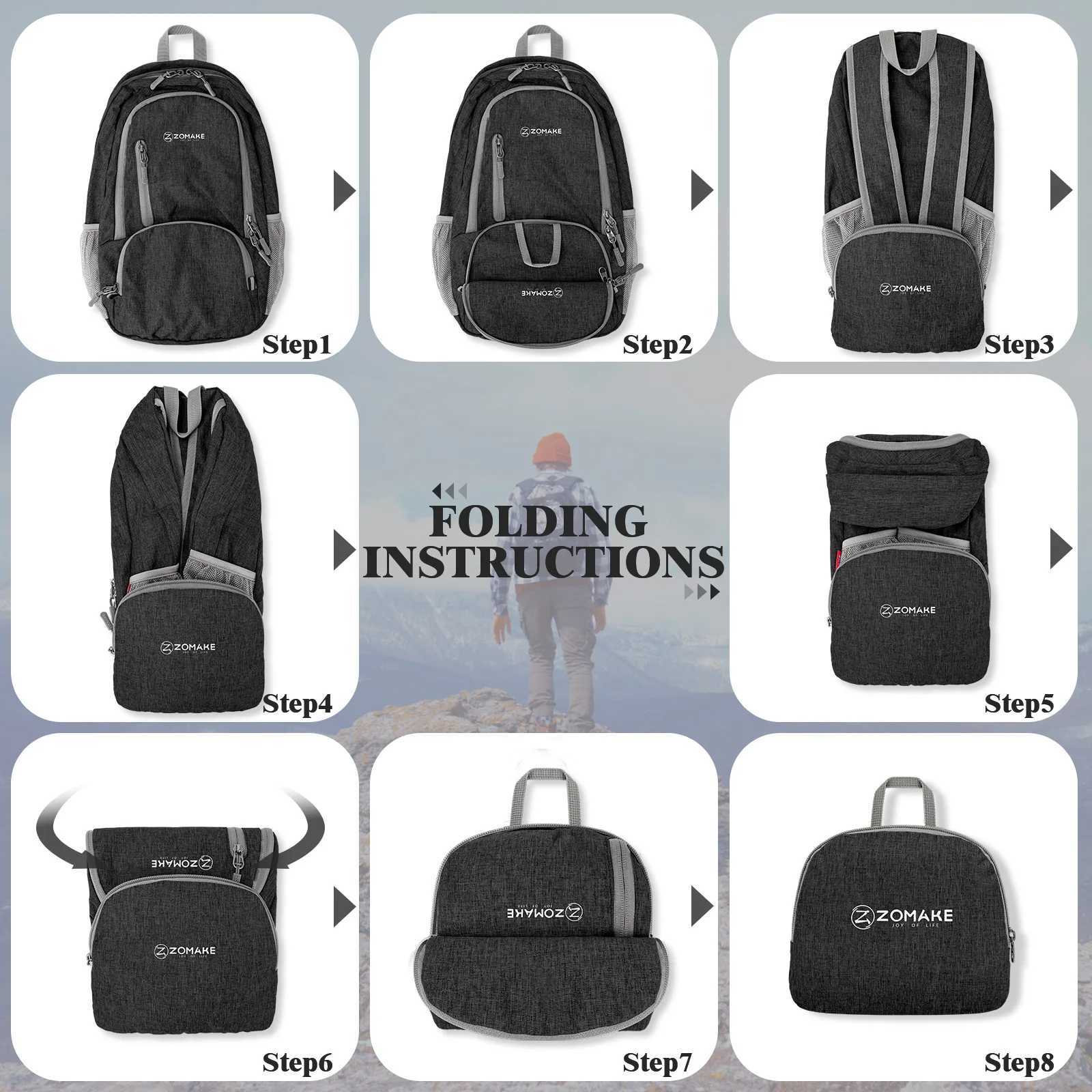 20L Outdoor Packable Backpack light Foldable Camping Backpack Anti-splash Travel Hiking Daypack Sports Bag for Men WomenC250407