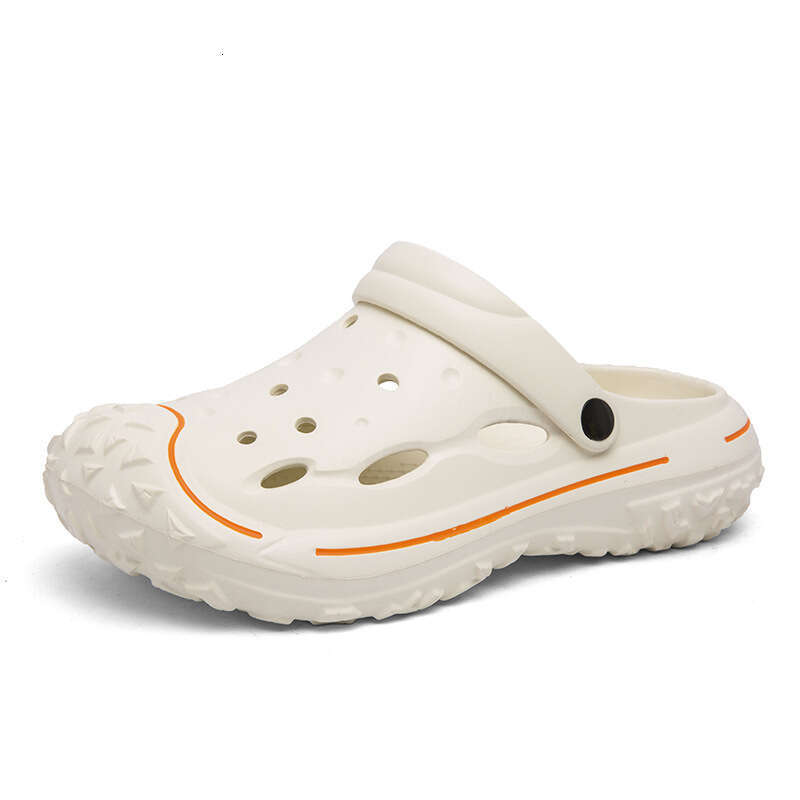 Large size fashionable casual hole shoes outdoor beach sandals men's EVA breathable slippers