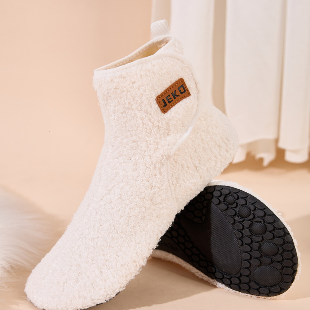 Plus Size Winter New Womens Home Indoor NonSlip Warm Long Plush Snow Boots