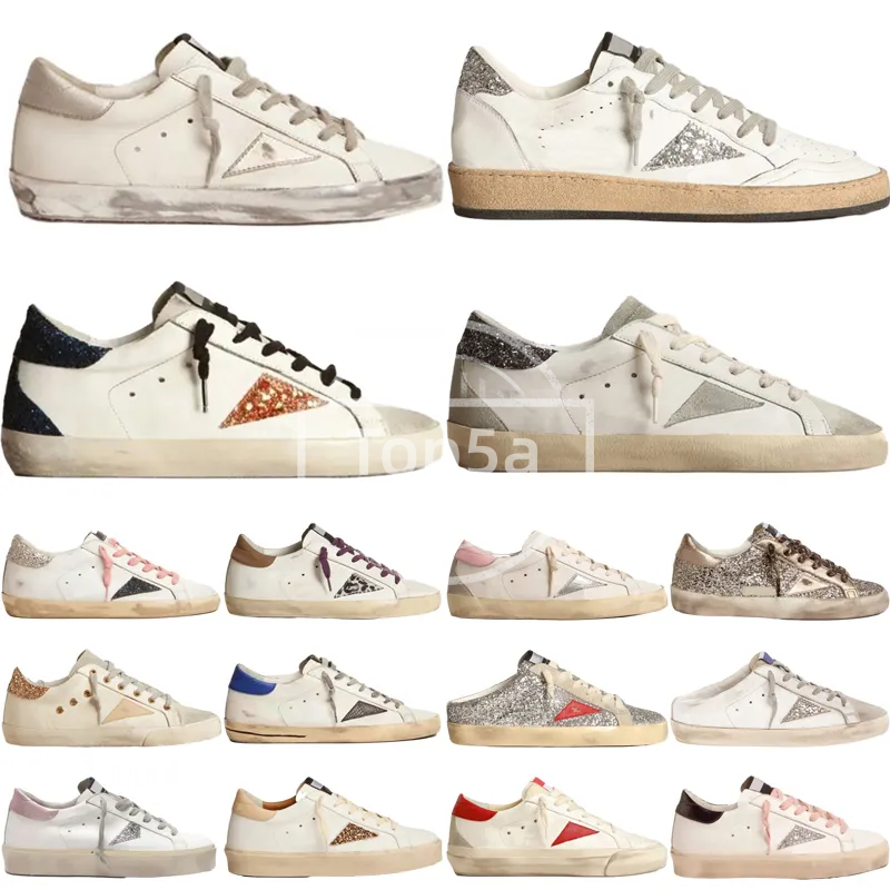 Designer Shoes Old Shoes Dirty Shoes Loafers Sneakers Super-star S Shoes Leather Italy Brand Women Men Ball Casual Star Trainers Top One Classic Luxury shoes 35-45