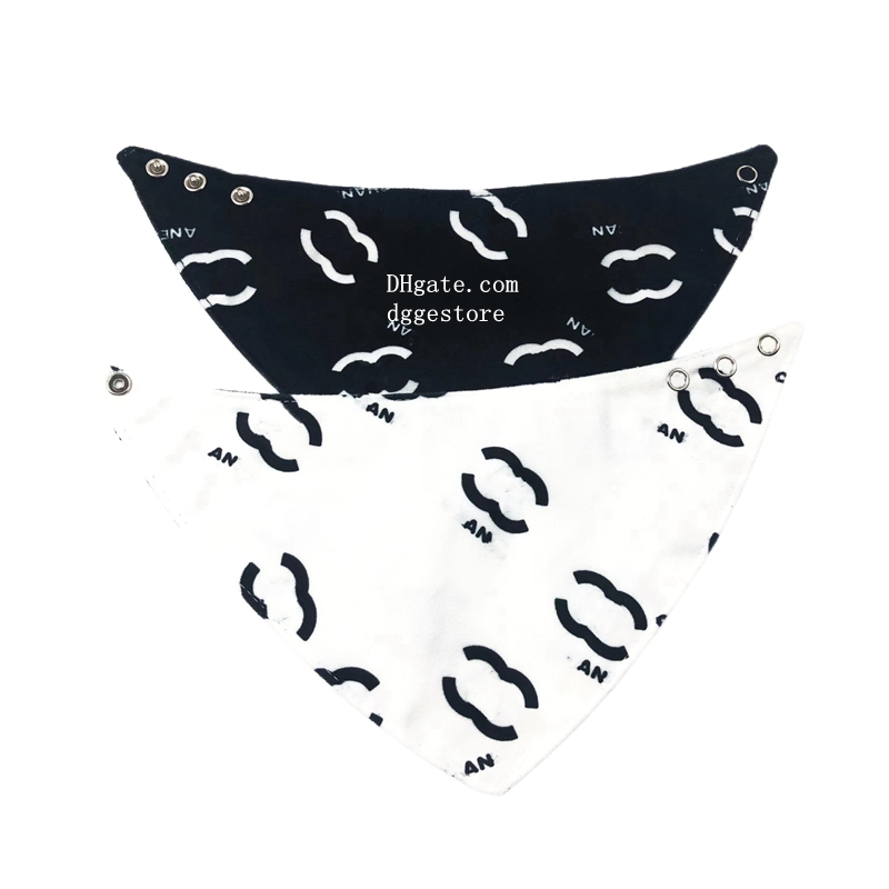 free shipping Bandana with Button, Fall Dual Layer Scarf Soft Cotton Triangle Bib Girls and Boys Kerchief Adjustable Accessories for Small Medium Larg