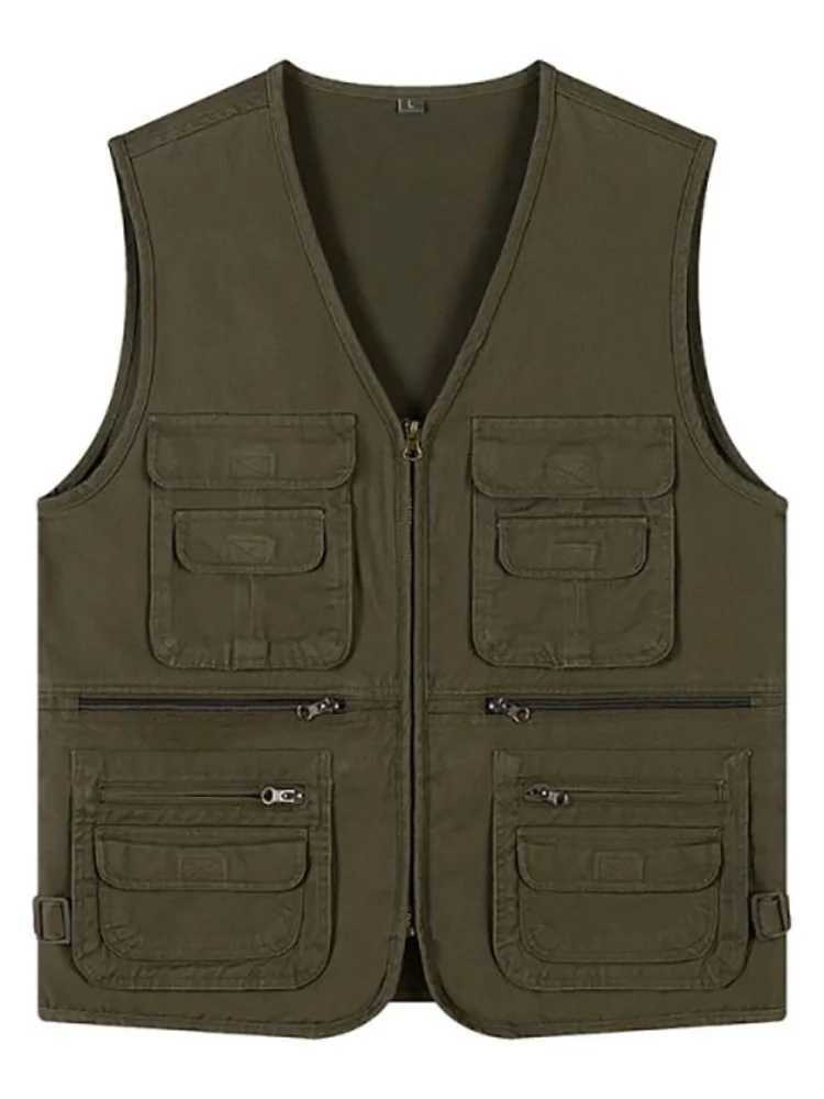 New Summer Baggy Sleeveless Jacket For Men With Many Pockets Male Casual Breathable Gilet Photographer Vest Men Baggy Waistcoat X250403