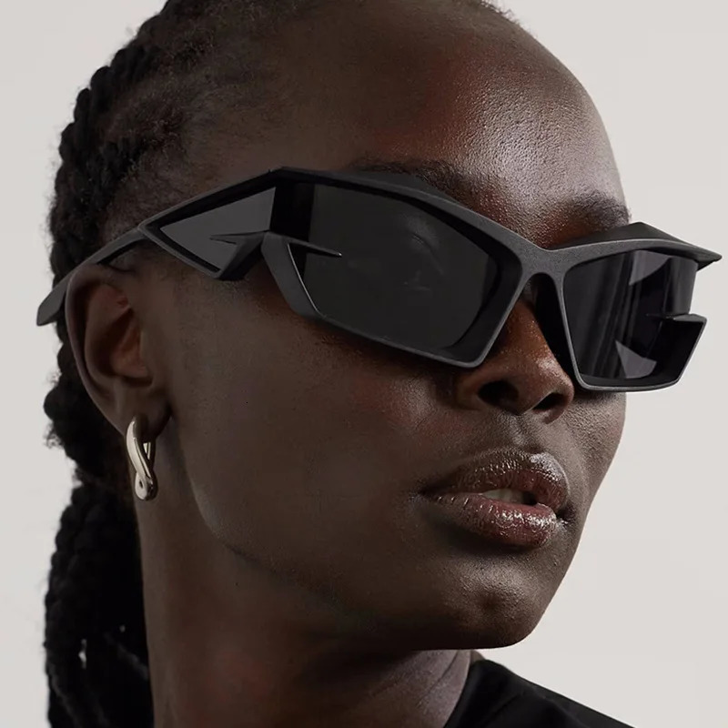 1PC Fashion Show Sunglasses CrossBorder Unisex Sunglasses Exaggerated Futuristic Technology Y2K Sunglasses 251103