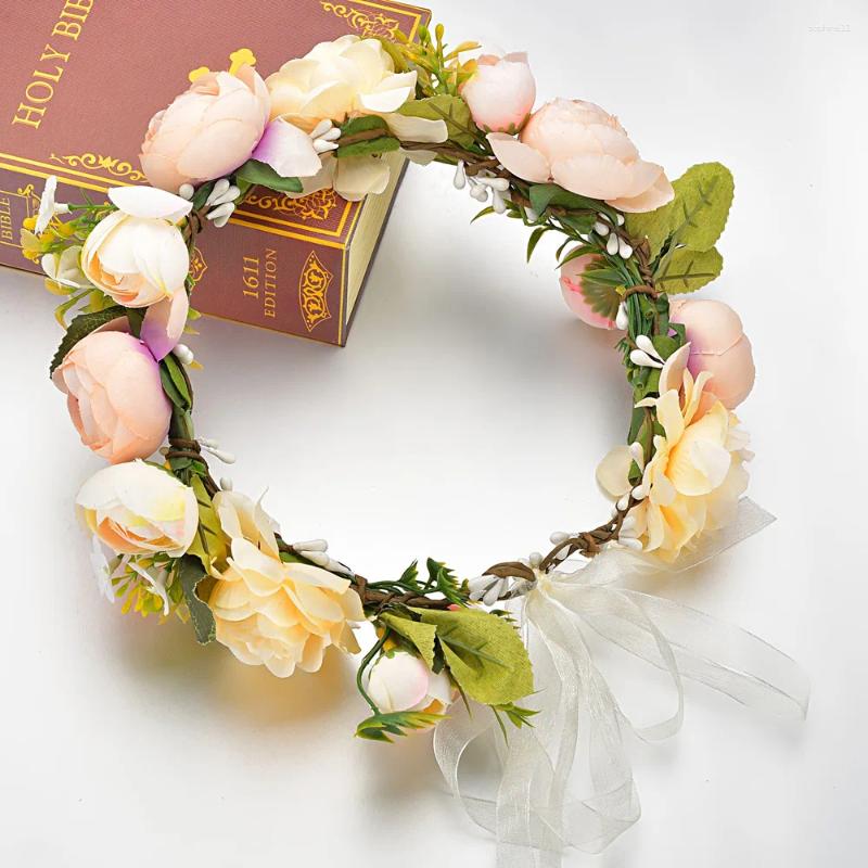 Update Dog Flower Collar And Traction Rope Set Pearls Beaded Leash Collars Wedding Attire Wreath Po Pet Prop Accessories