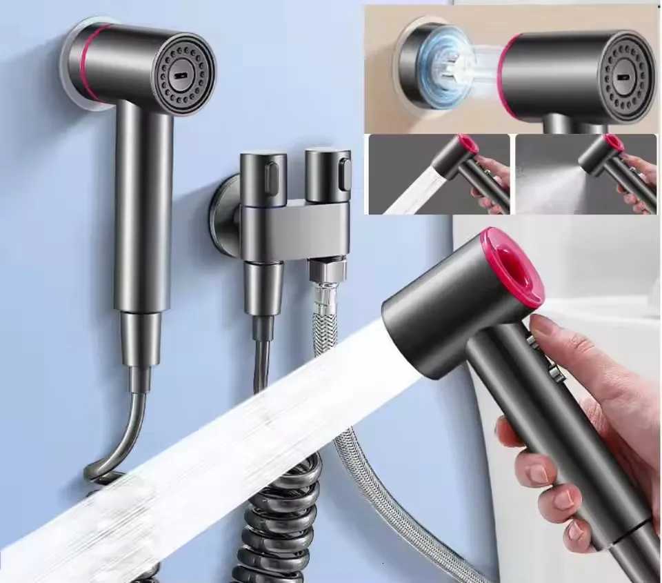 New Hygienic Shower for Bathro Toilet Bidet Shower Double Outlet Angle Valve of Bathro Accessories Bidet Toilet Seat Y251103