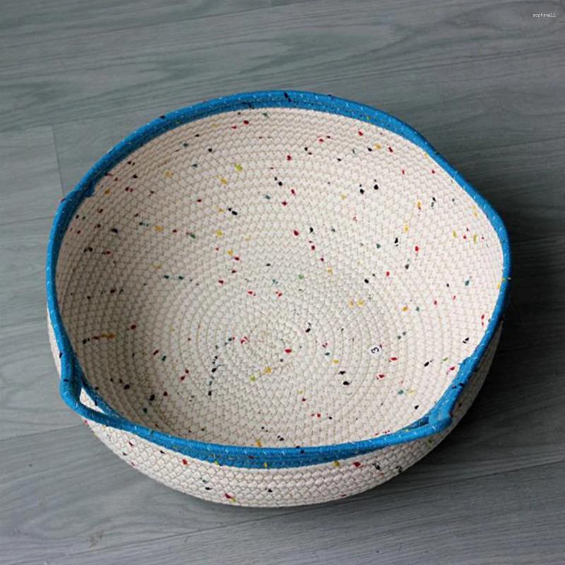Update Ad04- Cat Kennel Small Pet Round Cotton Rope House Easy To Clean Dog And In Summer Yell