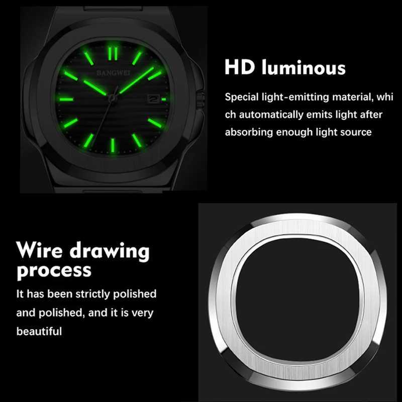2025 New LIGE Luxury Watch Men Business Waterproof Male Clock Luminous Date Stainless Steel Square Quartz Men Watch reloj hombreW251104