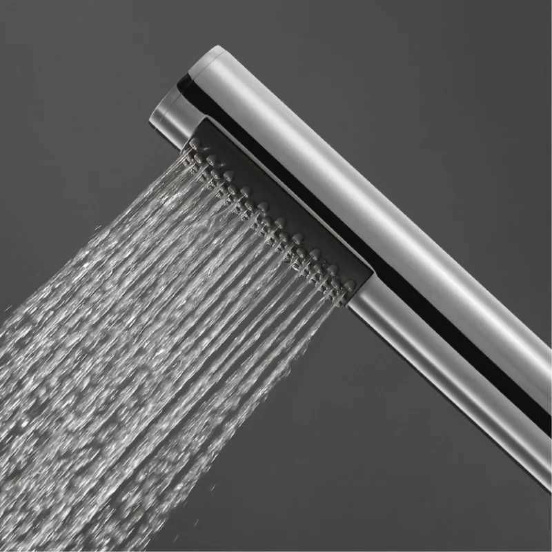 Round Gunmetal/Rose Gold/White/Black/Chre Stainless Steel Handheld Shower High Pressure Bathro Shower Accessories Y251103