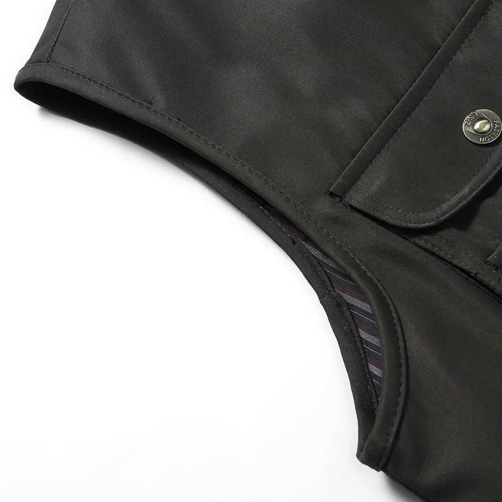 Men Large Size XL-4XL Motorcycle Casual Vest Male Multi-Pocket Tactical Fashion Waistcoats High Quality Masculino Overalls vest X2504031