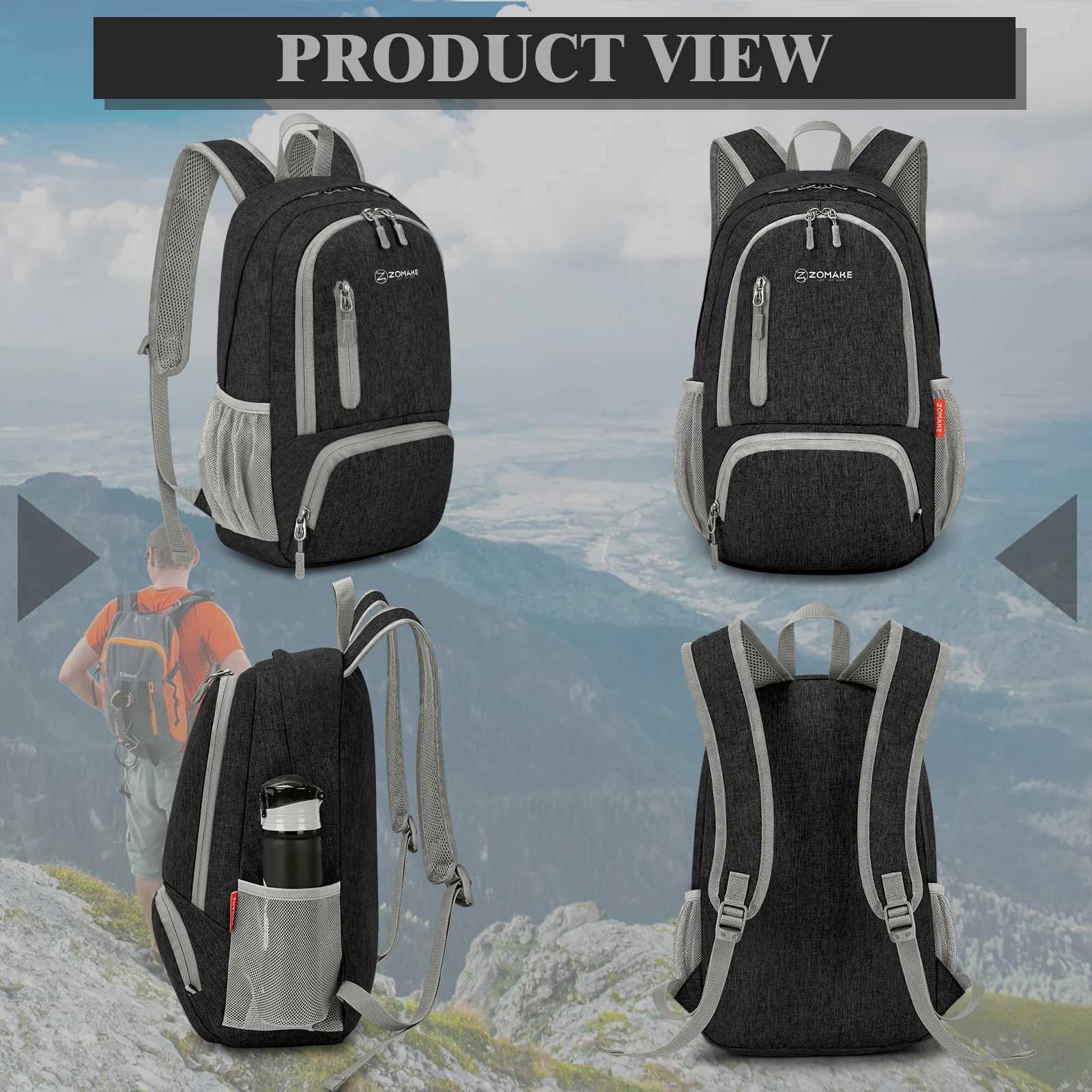 20L Outdoor Packable Backpack light Foldable Camping Backpack Anti-splash Travel Hiking Daypack Sports Bag for Men WomenC250407