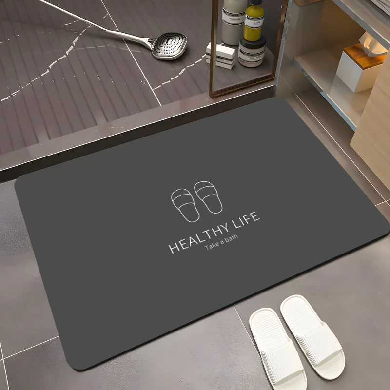 luxery Absorbent diatom mud mat for bathroom non-slip mat for bathroom foot mat for toilet dirt resistant and easy to take care of designer C251103