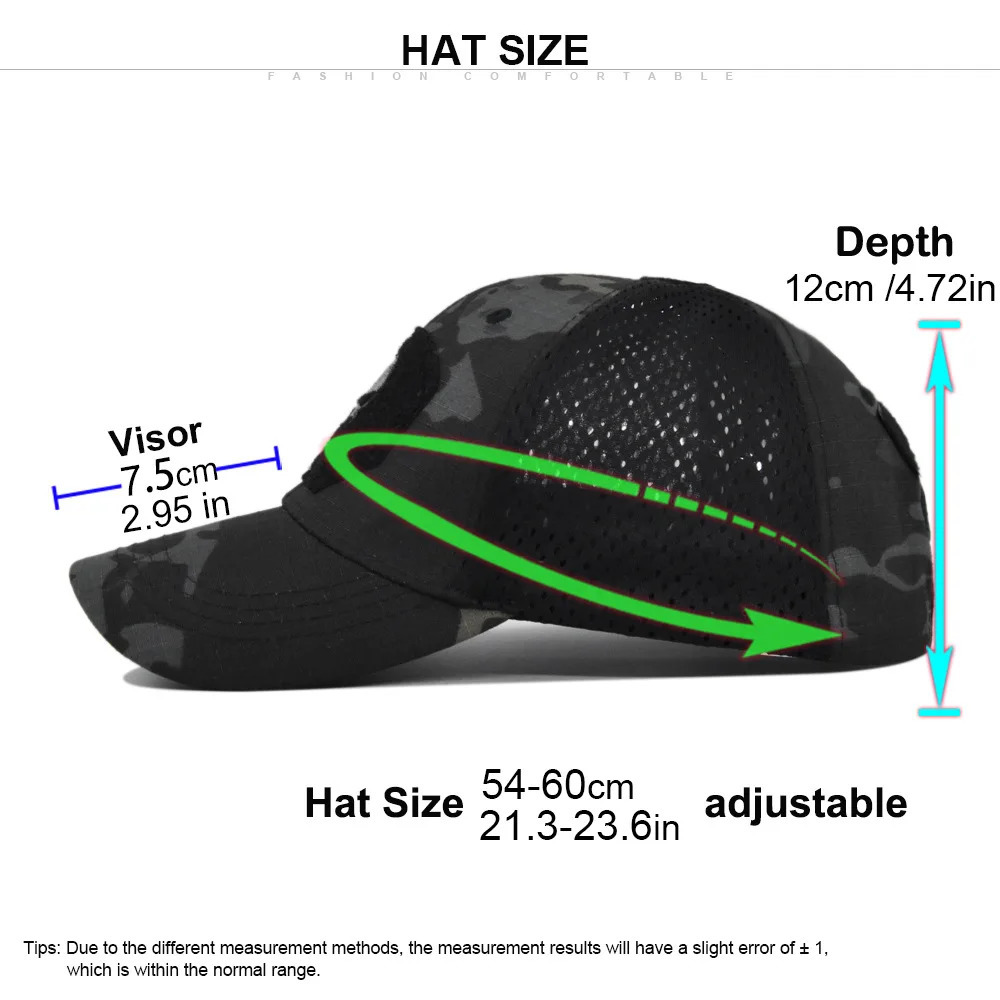 Men Women Skull Print Cap Outdoors Tactical Camouflage Mesh Baseball Caps Male Summer Sport Hiking Trucker Sunshade Hat 250402