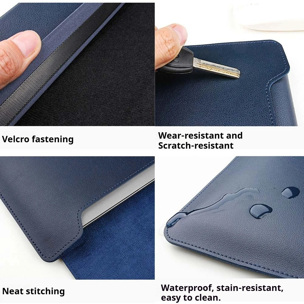 PU Leather Laptop Computer Sleeve Case Bag Stand Cover Pouch Man Women 13 14 15 156 16 inch for Air HP 251103