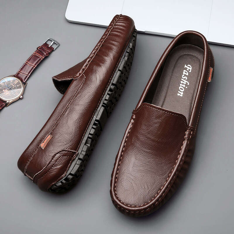 Live broadcast of Doudou oversized lazy driving British casual shoes, new summer men's shoes