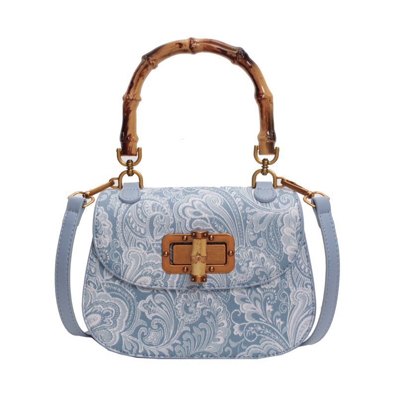new free shipping designer bags for womens shoulder bags beige blue Fashionable retro handbag with high-end feel and versatile new Chinese style bag