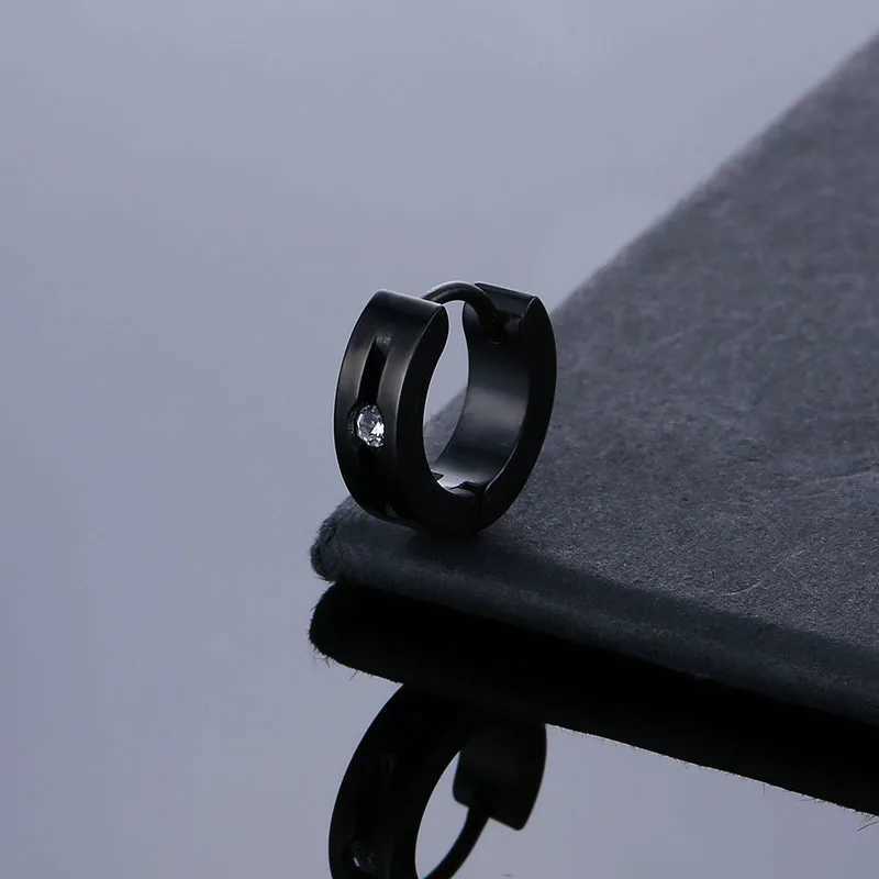 Hot Sale Fashion Stainless Steel Earrings Korean Simple Geometric Earring For Trend Women Men Jewelry C251103