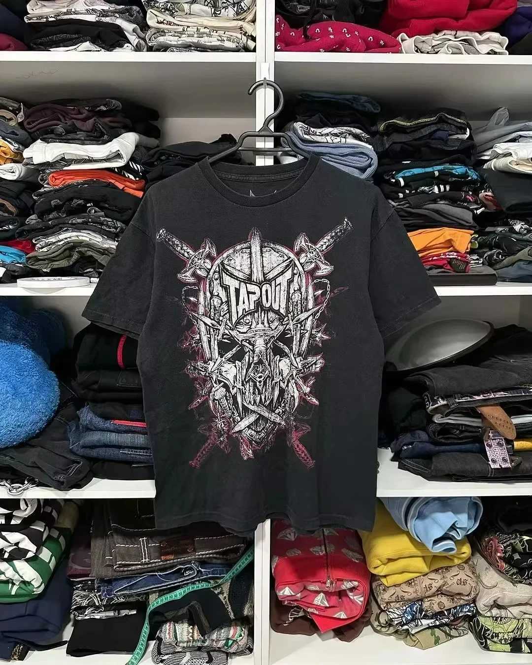 Y2k Pain T-shirt Hip Hop Skull Graphic New Harajuku Super Large Mens T-shirt Short Sleeve Gothic Street Clothing Mens T-shirt W250402