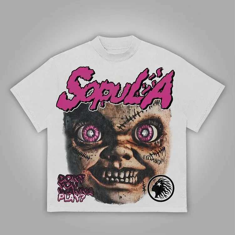 Mens and womens fashion American pure cotton summer round neck short sleeved shirt. Dont you want to play with pure cotton T-shirts W250402