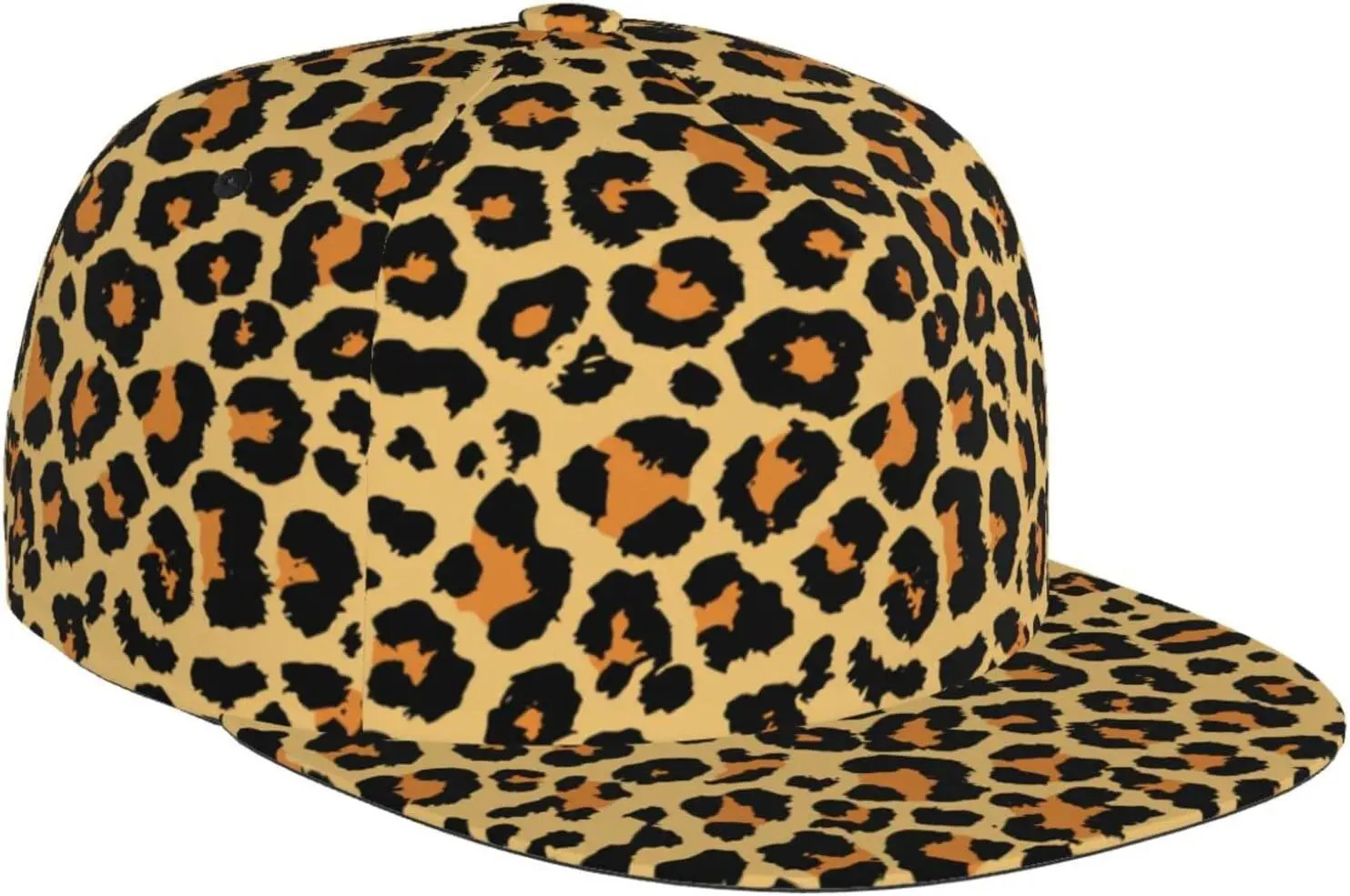 Funny Animal Print Adjustable Hat for Men and Women Sun Cap Hip Hop Cap Baseball Cap Flat Bill Brim Hat 250402