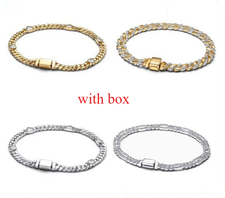 New S925 Sterling Silver Gold Heart-Shaped Watch Chain - A Bestselling Cross-Border Product