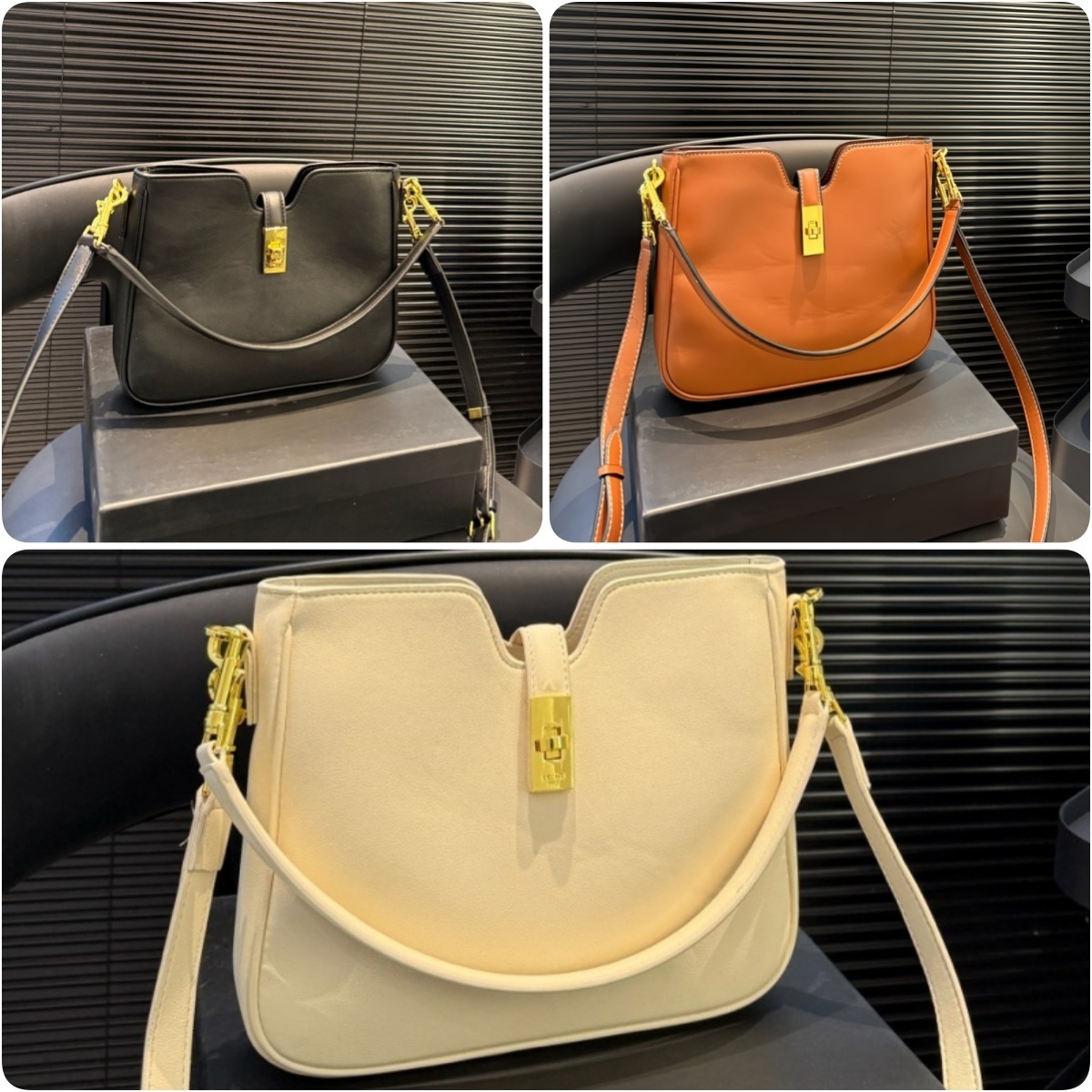Designer Handbags Underarm Bags Women's Crossbody Fashion Tote Retro Leather Handbags High-grade Swivel Lock Closure Handbags 250403